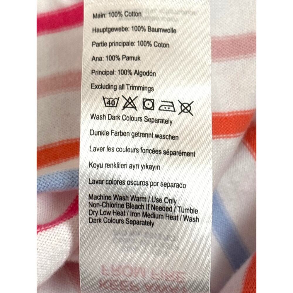 Joules Womens 8 White Multi Stripe Sleeveless Shirt Mini Dress Cotton - Picture 7 of 7